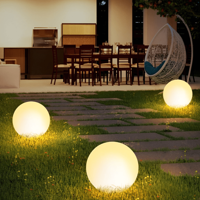 Moon Shaped LED Waterproof Modern Outdoor Lights Landscape Lighting Garden Ball Lamps - Al Ghani Stores