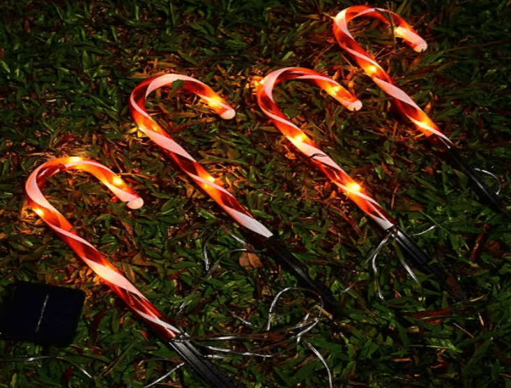 Outdoor Christmas Solar Lights for Garden Patio Yard Decorations, Red - Al Ghani Stores