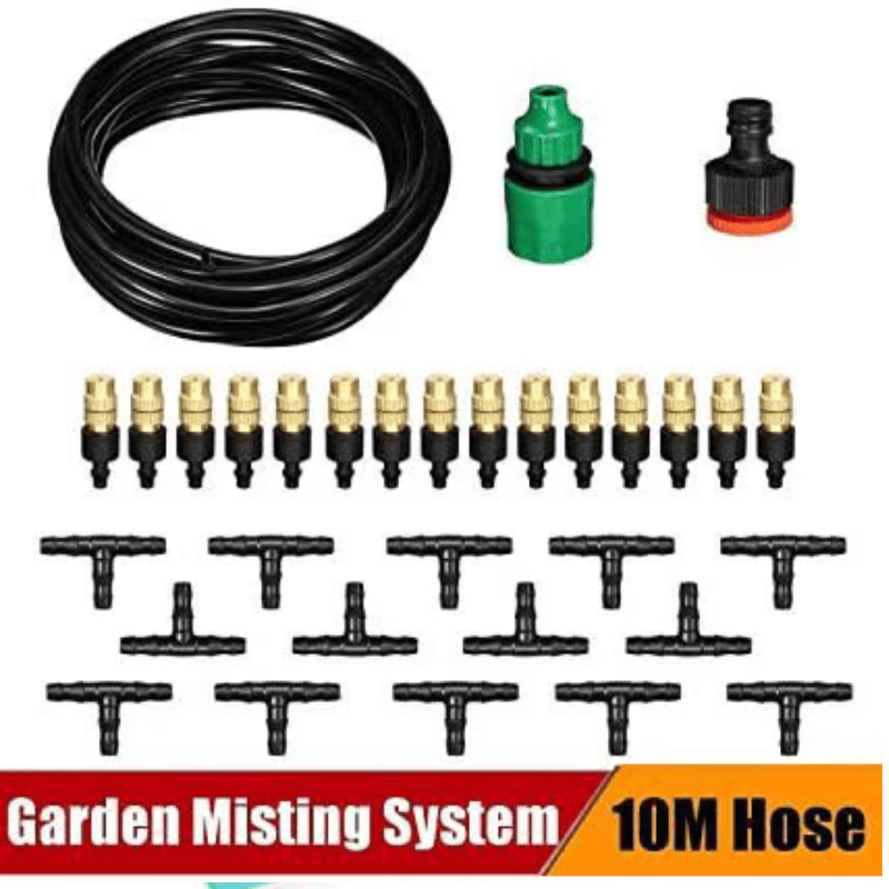 Outdoor Patio Cooling Water Spray Mist Atomizing Hose Nozzles 30PCs - Al Ghani Stores