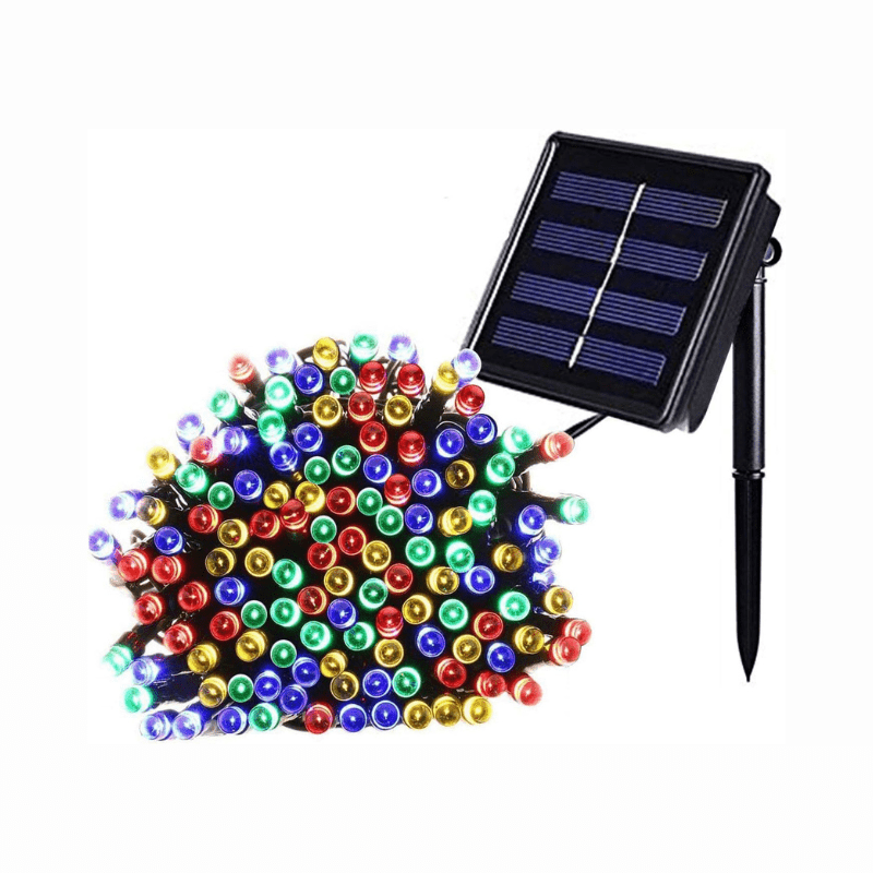 outdoor Solar Lights 12M 100 LED Colorful Fairy String Light Decorative Lighting for Home Garden Party Patio 8 Mode - Al Ghani Stores