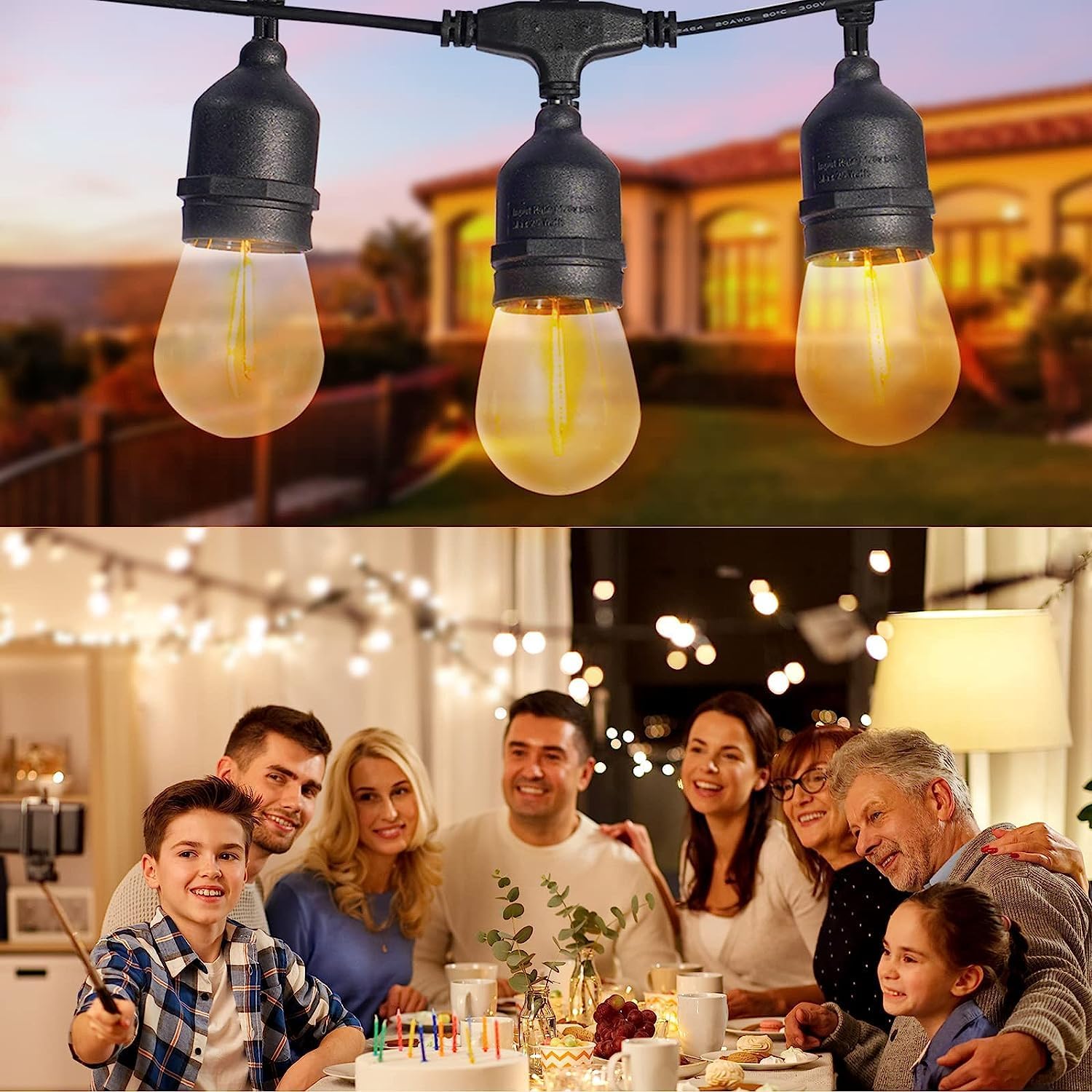Outdoor Waterproof Solar String Light Solar Fairy Lights with Remote Control Patio Lights Solar Powered for Garden Backyard Camping Party - Al Ghani Stores