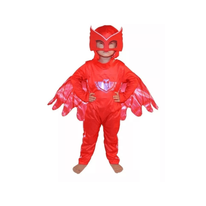 PJmask Owlette Role-Playing Costumes, a 2-piece set for ages 3-10, with a specific size available for 3-4 years. - Al Ghani Stores