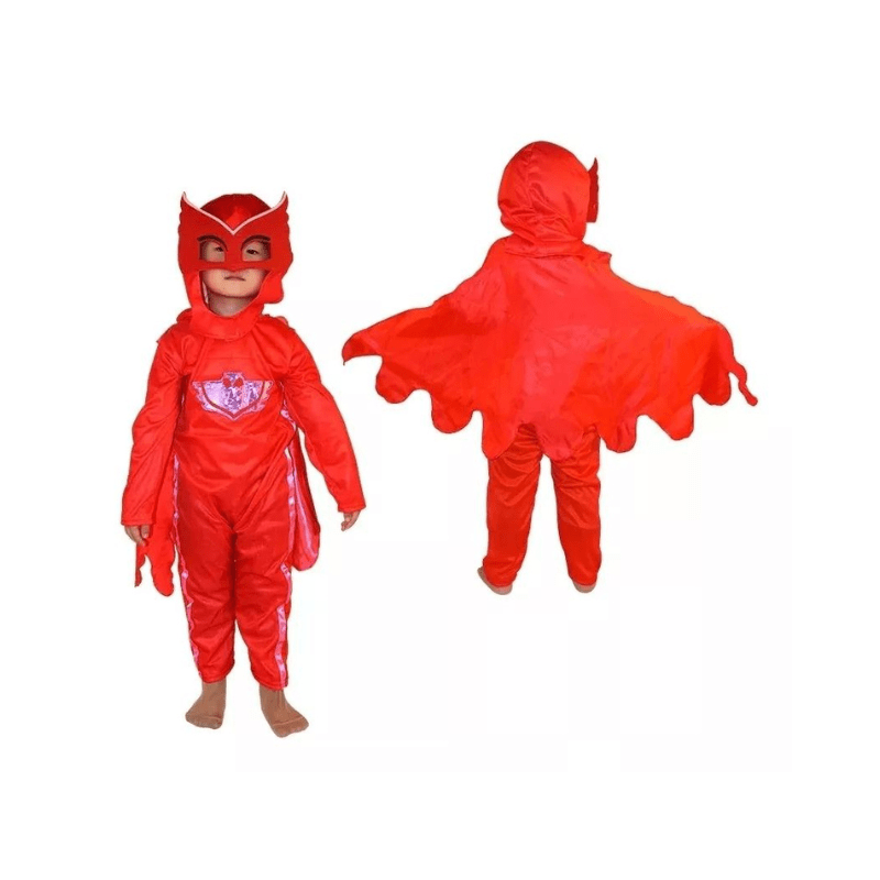 PJmask Owlette Role-Playing Costumes, a 2-piece set for ages 3-10, with a specific size available for 3-4 years. - Al Ghani Stores