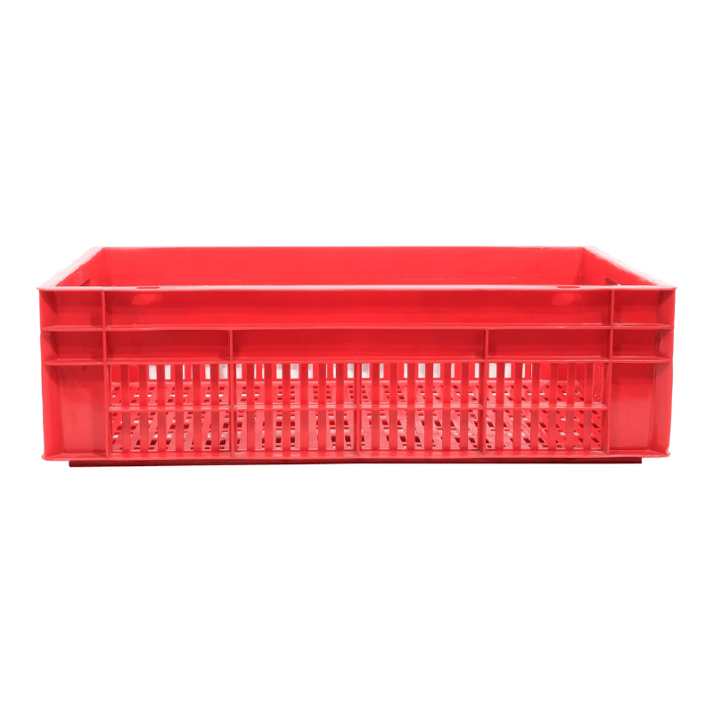 Plastc Crate For Storage Durable Ventilated Crate - Red - Al Ghani Stores
