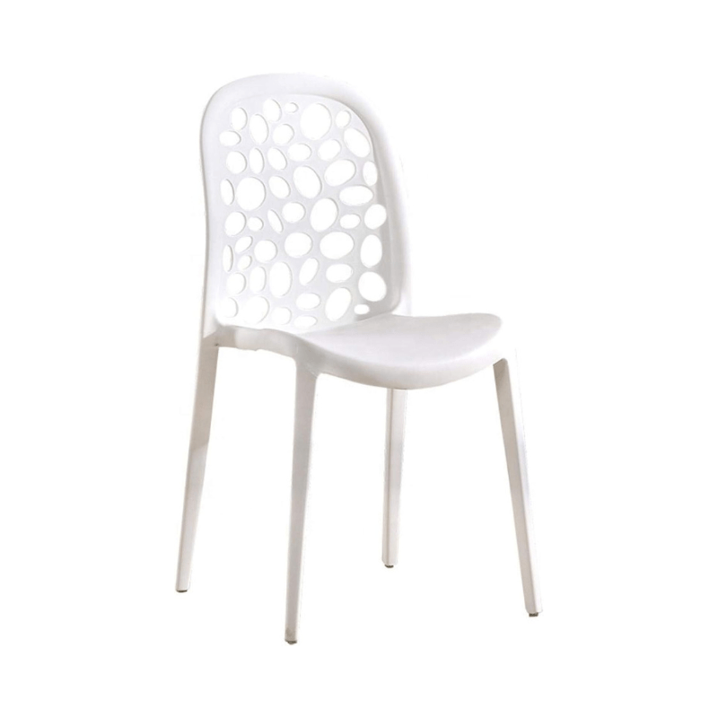 Plastic Leisure Chair outdoor Design stackable chair Injection processing Fixed leg - Al Ghani Stores