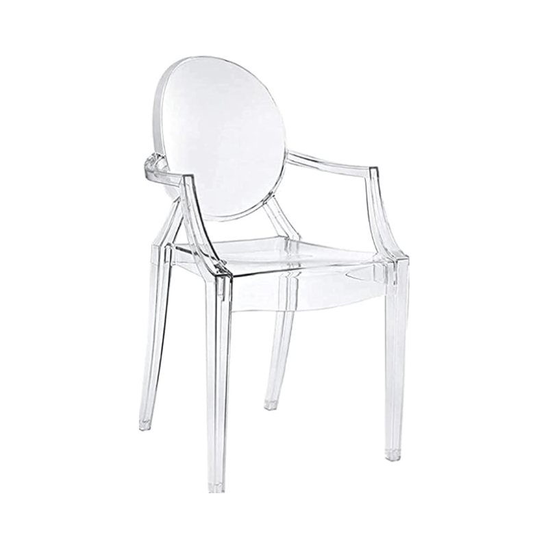 Plastic Stool Transparent Color Acrylic Dining Chair Crystal Stool Bar Stool - Al Ghani Stores