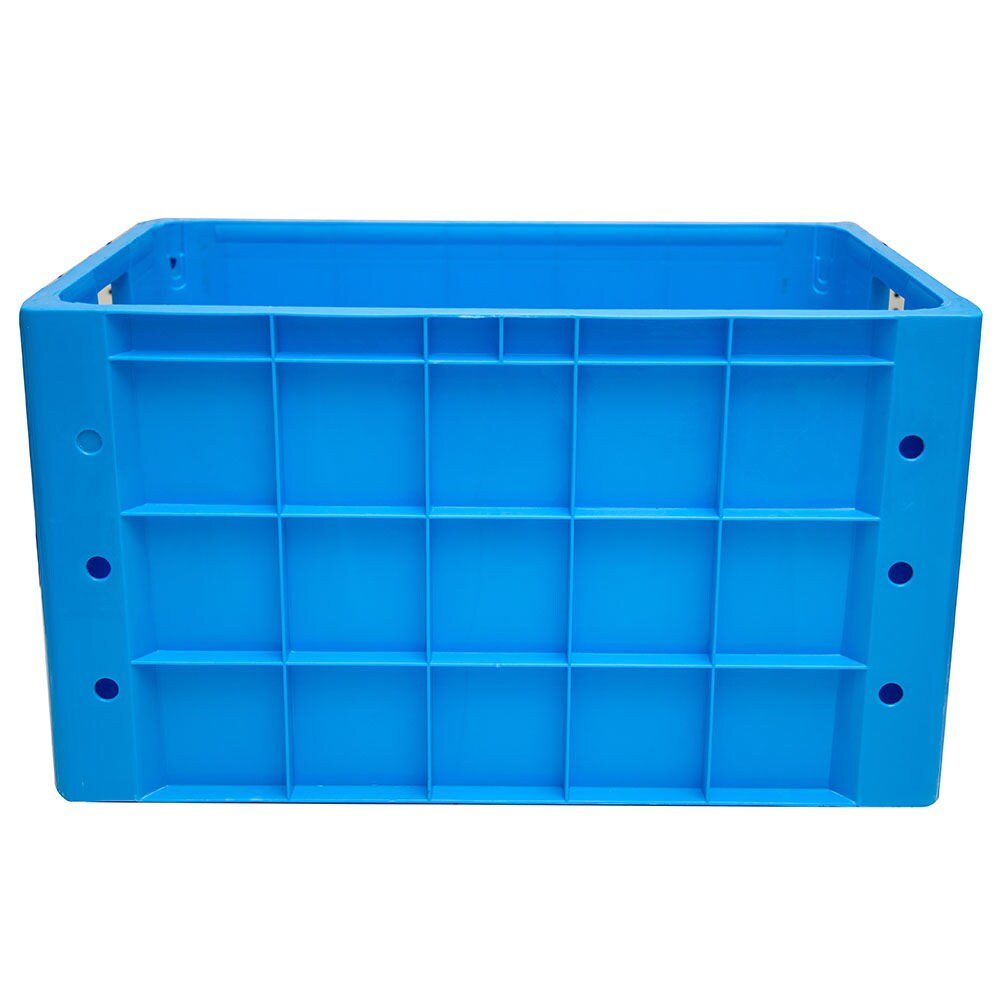 Plastic Storage Boxes Crates With Holes - Blue - Al Ghani Stores