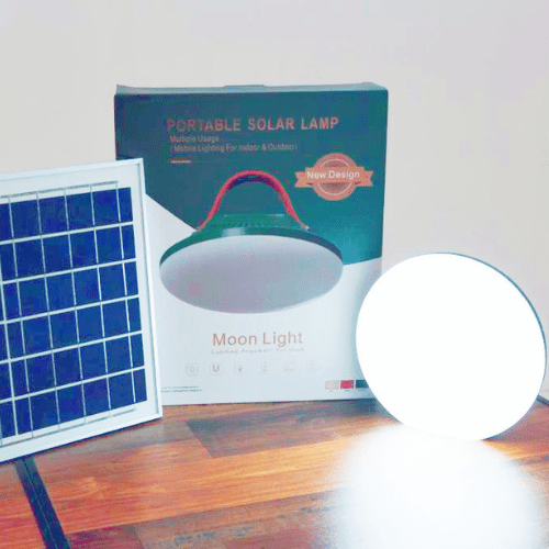 Portable Camping Solar Light Outdoor Rechargeable Moon Light Design 5V 2.4A - Al Ghani Stores