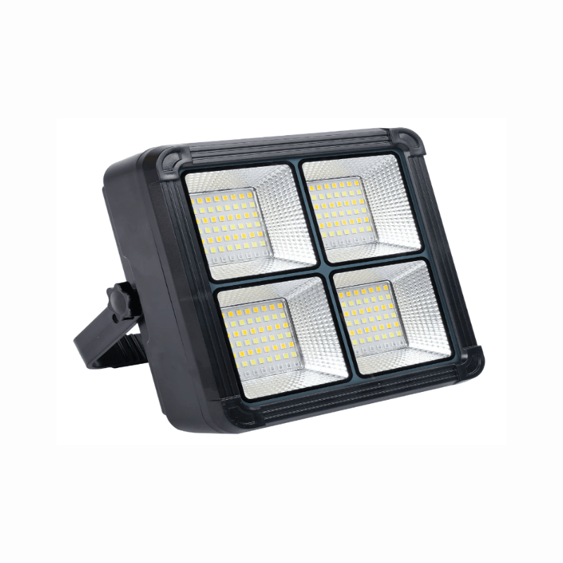 Portable Led Work Solar Light with Remote Stepless Brightness Job Site Battery Rechargeable led Floor Light for Power Failure Emergency - Al Ghani Stores