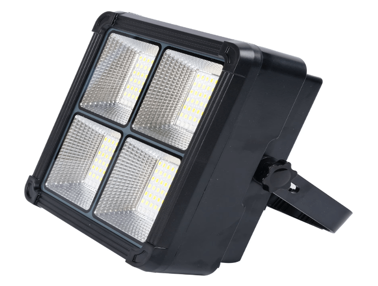 Portable Led Work Solar Light with Remote Stepless Brightness Job Site Battery Rechargeable led Floor Light for Power Failure Emergency - Al Ghani Stores