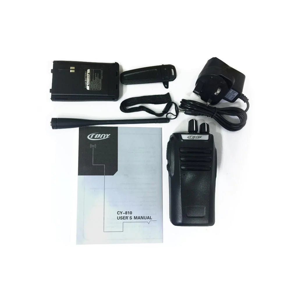 Professional Walkie Talkies Best Portable Handheld Civilian Two Way Radio Black Long Range walkie Talkie - Al Ghani Stores
