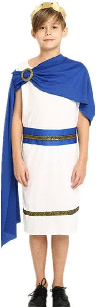 Roman Emperor Goddess Toga Costume for Kids Ancient Greece Mythos Philosopher Rome Nobility Cosplay - Al Ghani Stores