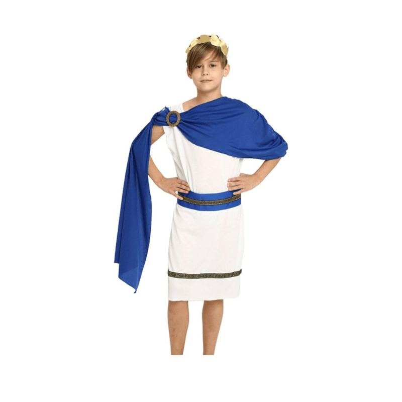 Roman Emperor Goddess Toga Costume for Kids Ancient Greece Mythos Philosopher Rome Nobility Cosplay - Al Ghani Stores