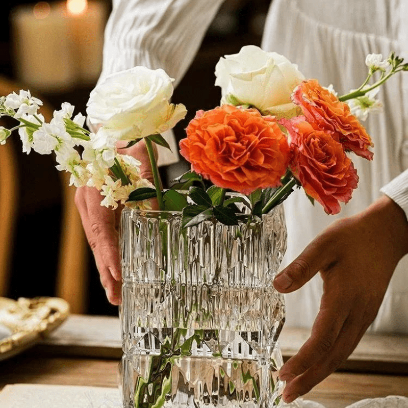 Royal Clear Vase For Home Decoration - Al Ghani Stores