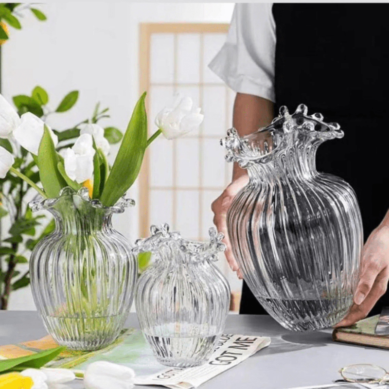 Royal Clear Vase Set of 3 PC - Al Ghani Stores