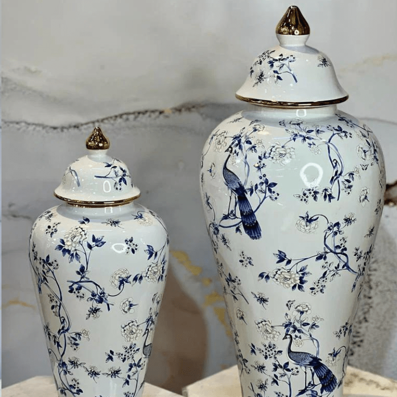 Royal Vase Blue For Home Decoration - Al Ghani Stores