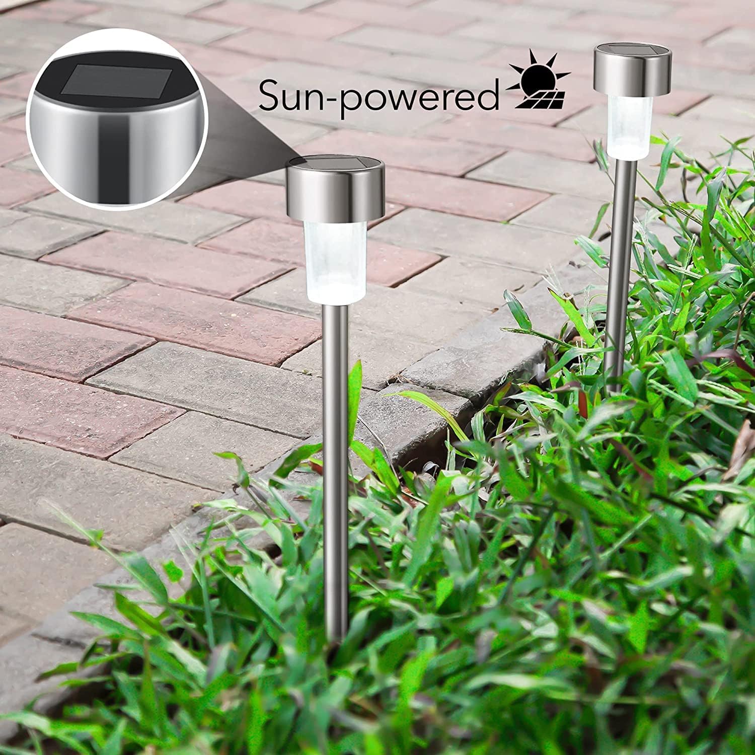 Solar Pathway LED Lights: Outdoor Solar Lights for Your Yard, Pathway, Lawn, Patio, or Driveway - Al Ghani Stores