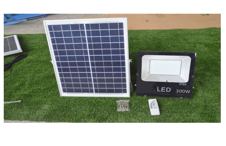 Spot Lighting Solar Led Flood Light with Remote, 100W 150W 200W Outdoor Sensor Security Light Solar Panel Waterproof Safety Lamps - Al Ghani Stores