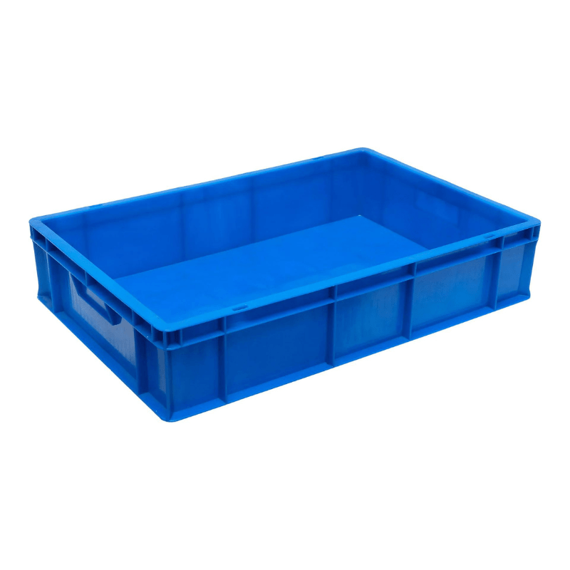 Storage Box Durable Closed Crate - Blue - Al Ghani Stores