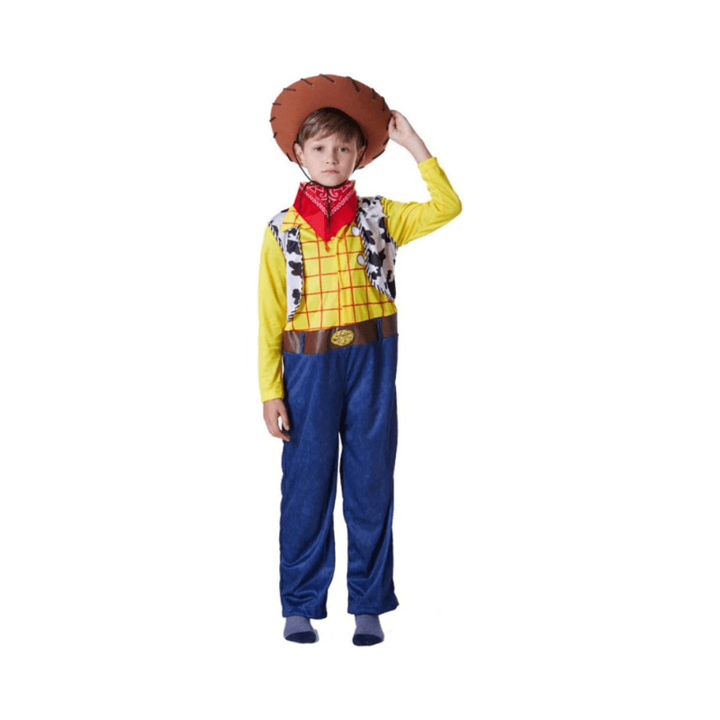 Toy stoy boy Woody’s costume 3-piece set is suitable for ages 3-13old cosplay (3-4 years) - Al Ghani Stores
