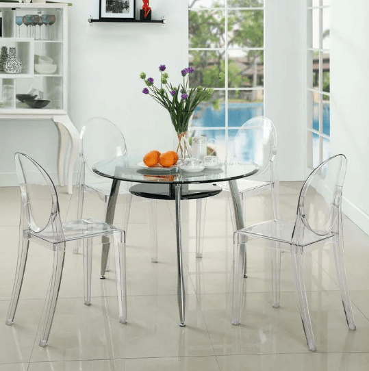 Transparent Clear Acrylic PC Resin Wedding Dining Chairs - Al Ghani Stores