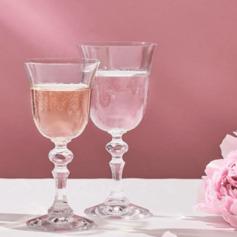 Wine Glass Clear Glass Crystal Quality for Hotel Rooms - Al Ghani Stores